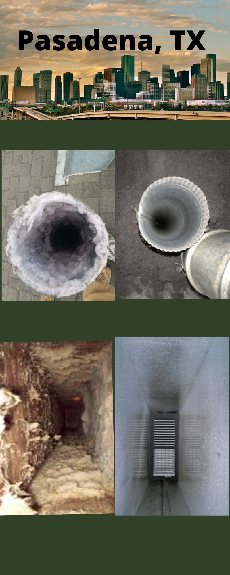 Pasadena TX Air Duct & Dryer Vent Cleaning Infographics